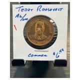 Theodore Roosevelt Commemorative Coin with Holder