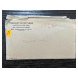 1962 U.S. Mint Uncirculated Coin Set " Denver Mi