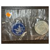 1971 Eisenhower Unc Silver Dollar in Packaging