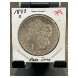 1883-S Morgan Silver Dollar in Holder