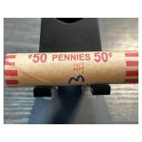 ROLL OF MIXED DATE WHEAT PENNIES CENTS