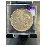 1921 Morgan Silver Dollar in Protective Case