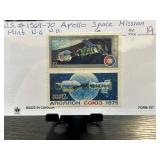 Mint Postage Stamps Featuring Space and Historical