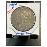 1884-S Morgan Silver Dollar, Scarce Date