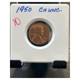 1950 Lincoln Wheat Cent in Uncirculated Condition