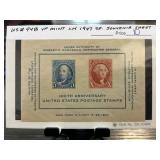 1947 U.S. 100th Anniversary Souvenir Sheet MNH #94