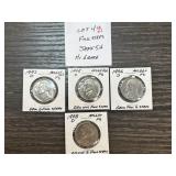 High-Grade Full Steps Jefferson Nickels (1942, 194