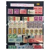 Mint Plate Blocks and Singles Stamps