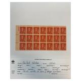 1930 United States Mint Sheet with 6-Way Page Numb