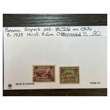 Panama and US Mint Stamps with Mint Plate Blocks