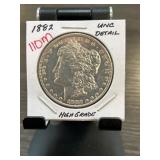 1882 Morgan Silver Dollar UNC Details High Grade