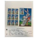 Bugs Bunny 32 Cent Mint Stamp Sheet from the Unite