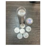 Tube of 1974 Nicaragua 10 Centavo Coins in
