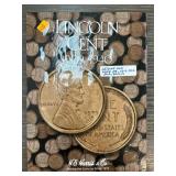 Lincoln Wheat Cent Collection 1909-1940 in H.E. Ha