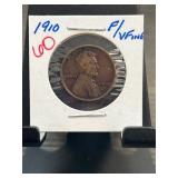 1910 Lincoln Wheat Cent in F/VF Condition