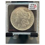 1880 Morgan Silver Dollar High-Grade in Protective