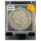1892-O Morgan Silver Dollar in Protective Case