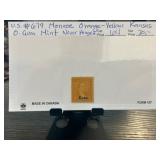 US #679 Monroe Orange-Yellow Kansas Stamp, Mint Ne