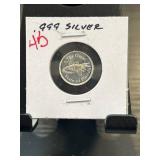 1-Gram .999 Fine Silver Coin " Florida Gator Des