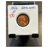 1956-D Lincoln Wheat Penny in Gem Uncirculated Con
