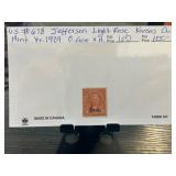 1929 U.S. #678 Jefferson Light Rose Kansas Mint St