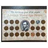 Lincoln Wheat-Ear Penny Collection (1939-1958) wit