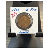 1932 Lincoln Wheat Cent in Excellent Fine Conditio