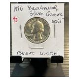 1976 Bicentennial Silver Quarter, MS65