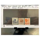 Mexico Mint Stamp Set Including 20, 30, and 60 Ctv