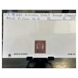 US #661 Lincoln 9 Cent Violet Kansas Overprinted M