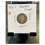 1913 P Barber Dime in Coin Holder