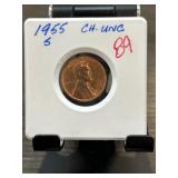 1955-S Lincoln Wheat Cent in Choice Uncirculated C