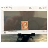 U.S. Scott #26 Perforated Stamp with Cancellation