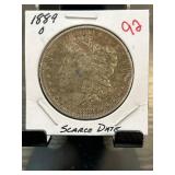 1889-O Morgan Silver Dollar in Coin Holder