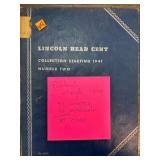 Lincoln Head Cent Collection Starting 1941, Partia