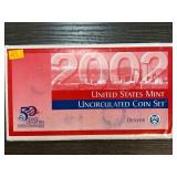 2002 United States Mint Uncirculated Coin Set "