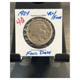 1924 Buffalo Nickel Graded VG/F