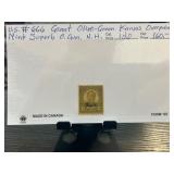 U.S. #666 Grant Olive-Green Kansas Overprinted Min