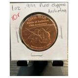 Civil War Antietam 150th Anniversary .999 Pure Cop