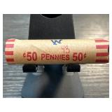 ROLL OF MIXED DATE WHEAT PENNIES CENTS
