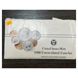 United States Mint 1988 Uncirculated Coin Set with