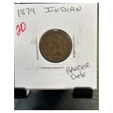 1879 Indian Head Cent in Coin Flip Holder