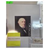 William Ewart Gladstone Autograph with Auction Cer