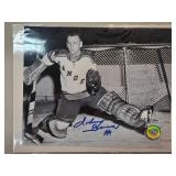 Autographed Johnny Bower Photograph with Beckett C