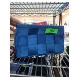 Harveys Blue Seatbelt Handbag with Zipper Closure