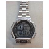 Casio World Time Digital Watch with Stainless Stee