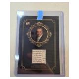 Thomas Paine Authentic Relic Trading Card with Emb
