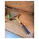 Wilson Wooden Tennis Racket with Press Frame from