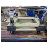 Wood and Carpeted Furniture Dolly with Four Swivel