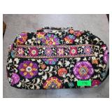 Quilted Floral Travel Bag with Multi-Color Print a